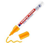 edding 4095 marcador de tiza - naranja neón - 1 rotulador de tiza - punta redonda 2-3 mm - rotulador para cristal borrables - para pizarras, vidrio y espejos - tiza líquida de cobertura opaca