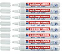 edding 4095 - Marcadores para ventana (2-3 mm, 8 unidades), color blanco