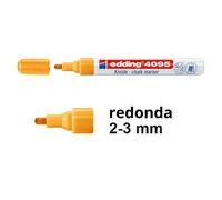 edding Rotulador de tiza 4095 Punta redonda 2-3 mm Naranja neón Niños borrable 10 uds