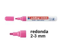 edding Rotulador de tiza 4095 - punta redonda 2-3 mm - tiza líquida opaca - Rosa Niños - 10 unidades