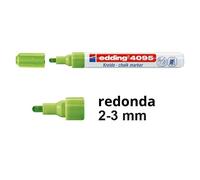 edding Marcador de tiza 4095 punta redonda 2-3 mm borrable pack de 10 Verde Niños