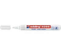 Edding 4095 Rotulador de tiza blanco de punta redonda de 2-3 mm