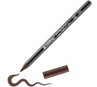 edding 4200 rotulador con punta de pincel para porcelana - marrón - 1 rotulador - punta de pincel de 1-4 mm - para pintar y decorar cerámica - tinta resistente a la luz y lavavajillas, secado rápido