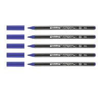 Edding 4200 - Rotuladores (porcelana, 1 - 4 mm, 5 unidades), color azul