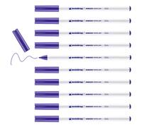 Edding 4600 - Caja de 10 Marcadores Textiles - Punta Redonda - 1 mm - Violeta