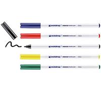 Edding 4600 - pack con 5 rotuladores textiles - punta redonda de 1 mm