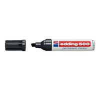 Edding 500 Negro 10pièce (S) Marcador permanente, - Permanente Rotuladores (Negro, Negro, Color blanco, 2 mm, 7 mm, 10 pieza (S))