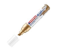 edding Marcador acrílico 5000-924 – Trazo grueso, punta biselada ancha 5-10 mm – Oro