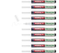 edding 51 EcoLine paint marker - white - pack of 10 - round nib 1-2 mm - water-b