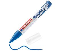 Edding 5100-903 - 1 Marcador Acrílico de Trazo Medio - Punta Redonda 2-3 mm - Azul Genciana