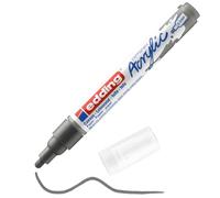 Edding 5100-926 - 1 Marcador Acrílico de Trazo Medio - Punta Redonda 2-3 mm - Gris