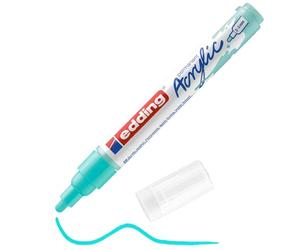 Edding 5100-934 - 1 Marcador Acrílico de Trazo Medio - Punta Redonda 2-3 mm - Turquesa