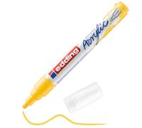 Edding 5100 marcador acrílico de trazo medio - amarillo - 1 rotulador acrílico resistente al agua - punta redonda 2-3 mm - pintura acrílica para lienzo, papel kraft, madera y piedra