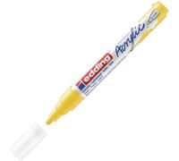 Edding 5100 marcador acrílico de trazo medio - amarillo - 1 rotulador acrílico resistente al agua - punta redonda 2-3 mm - pintura acrílica para lienzo, papel kraft, madera y piedra