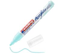 Edding 5100 marcador acrílico de trazo medio - azul pastel - 1 rotulador acrílico resistente al agua - punta redonda 2-3 mm - pintura acrílica para lienzo, papel kraft, madera y piedra