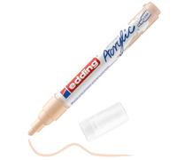 Edding 5100 marcador acrílico de trazo medio - beis - 1 rotulador acrílico resistente al agua - punta redonda 2-3 mm - pintura acrílica para lienzo, papel kraft, madera y piedra