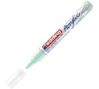 Edding 5100 marcador acrílico de trazo medio - menta (verde) - 1 rotulador acrílico resistente al agua - punta redonda 2-3 mm - pintura acrílica para lienzo, papel kraft, madera y piedra