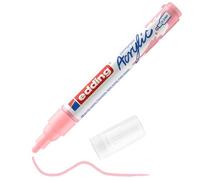Edding 5100 marcador acrílico de trazo medio - rosa - 1 rotulador acrílico resistente al agua - punta redonda 2-3 mm - pintura acrílica para lienzo, papel kraft, madera y piedra