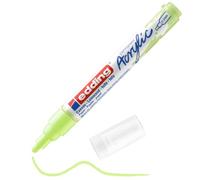 edding Marcador acrílico 5100, trazo medio, punta 2–3 mm, resistente al agua, verde pastel