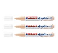Edding 5100 - Rotuladores acrílicos (punta mediana, 2 - 3 mm), color beige