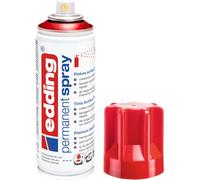Edding 5200-952 - Spray Permanente de Pintura Acrílica - 200 ml - Rojo Tráfico Brillo