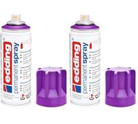 Edding 5200 spray permanente - arándano mate - 200 ml - pintura acrílica para pintar y decorar vidrio, metal, madera, cerámica, plástico, lienzo - aerosol, spray acrílico, spray de pintura