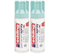 Edding 5200 spray permanente - azul pastel mate - 200 ml - pintura acrílica para pintar y decorar vidrio, metal, madera, cerámica, plástico, lienzo - aerosol, spray acrílico, spray de pintura