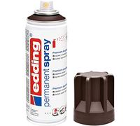 edding 5200 spray permanente - chocolate mate - 200 ml - pintura acrílica para pintar y decorar vidrio, metal, madera, cerámica, plástico, lienzo - aerosol, spray acrílico, spray de pintura