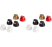 Edding 5200 spray permanente juego de cabezales rociadores - juego de 6 - cabezales rociadores intercambiables en 4 anchos del spray diferentes - desde líneas finas (1 cm) hasta grandes áreas (14 cm)
