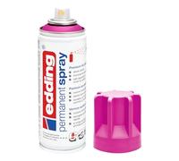 edding 5200 spray permanente - magenta mate - 200 ml - pintura acrílica para pintar y decorar vidrio, metal, madera, cerámica, plástico, lienzo - aerosol, spray acrílico, spray de pintura