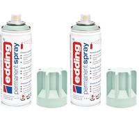Edding 5200 spray permanente - menta suave mate - 200 ml - pintura acrílica para pintar y decorar vidrio, metal, madera, cerámica, plástico, lienzo - aerosol, spray acrílico, spray de pintura