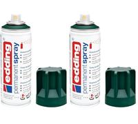 Edding 5200 spray permanente - verde musgo - 200 ml - pintura acrílica para pintar y decorar vidrio, metal, madera, cerámica, plástico, lienzo - aerosol, spray acrílico, spray de pintura