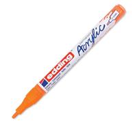 Edding 5300-066 - 1 Marcador Acrílico de Trazo Fino - Punta Redonda 1-2 mm - Naranja Neón