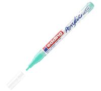 Edding 5300 marcador acrílico de trazo fino - turquesa - 1 rotulador acrílico resistente al agua - punta redonda 1-2 mm - pintura acrílica para lienzo, papel kraft, madera y piedra