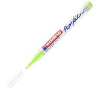 Edding 5300 marcador acrílico de trazo fino - verde pastel - 1 rotulador acrílico resistente al agua - punta redonda 1-2 mm - pintura acrílica para lienzo, papel kraft, madera y piedra