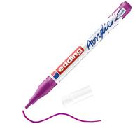edding Marcador acrílico 5300 – trazo fino, punta redonda 1-2 mm, resistente al agua – violeta
