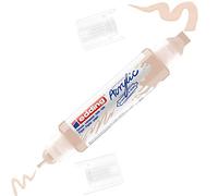 Edding 5400-255 - 1 Marcador Acrílico de Tubo 3D - Doble Punta 2-3mm y 5-10mm - Beige