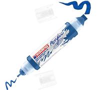 Edding 5400-903 - 1 Marcador Acrílico de Tubo 3D - Doble Punta 2-3mm y 5-10mm - Azul