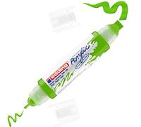 Edding 5400-927 - 1 Marcador Acrílico de Tubo 3D - Doble Punta 2-3mm y 5-10mm - Verde Limon