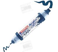 Edding 5400-933 - 1 Marcador Acrílico de Tubo 3D - Doble Punta 2-3mm y 5-10mm - Azul Oscuro