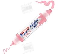 edding Marcador acrílico de tubo 3D 5400-935 - Doble punta 2-3 y 5-10 mm - Rosa