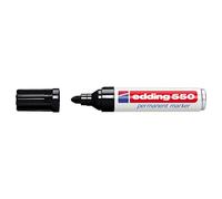 Edding 550, M. Punta Redonda 3 - 4 mm, 10 unidades), color negro