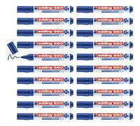 edding 660 marcador para pizarras blancas - azul - c20 rotuladores - punta redonda 1,5-3mm - borrado en seco - pizarras blanca, flipchart, tablón de notas - recargable