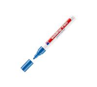 Edding 750-003 - 10 Marcadores de Tinta Opaca - Punta Redonda de 2-4mm - Azul
