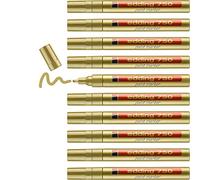 edding Rotulador 750-053 – Punta fibra redonda 2-4 mm – Tinta opaca – Dorado – 10 unidades