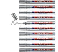 Rotulador edding punta fibra 750 plata punta redonda 2-4 mm