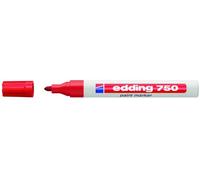 Rotulador edding punta fibra 750 rojo punta redonda 2-4 mm
