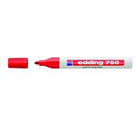 EDDING 750-2 - Rotulador Edding Punta Fibra 750 Rojo Punta Redonda 2-4 Mm (10 Unidades)