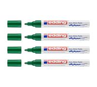 Edding 750 - Rotulador (la Industria, 2 - 4 mm, verde, 4 unidades