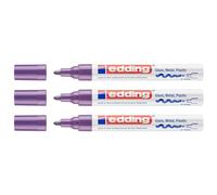 edding Rotulador de pintura 751 – violeta brillante, punta redonda 1–2 mm, impermeable